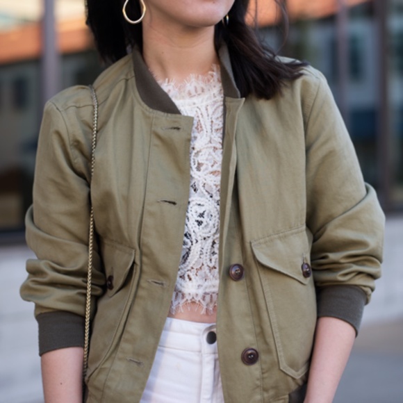 Filson Jackets & Blazers - Filson Women's Army Green Libby Bomber Jacket